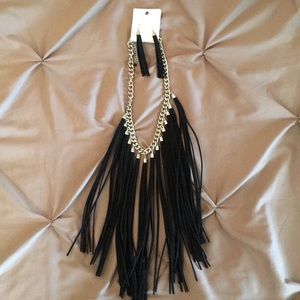 Tassel Necklace and Earrings